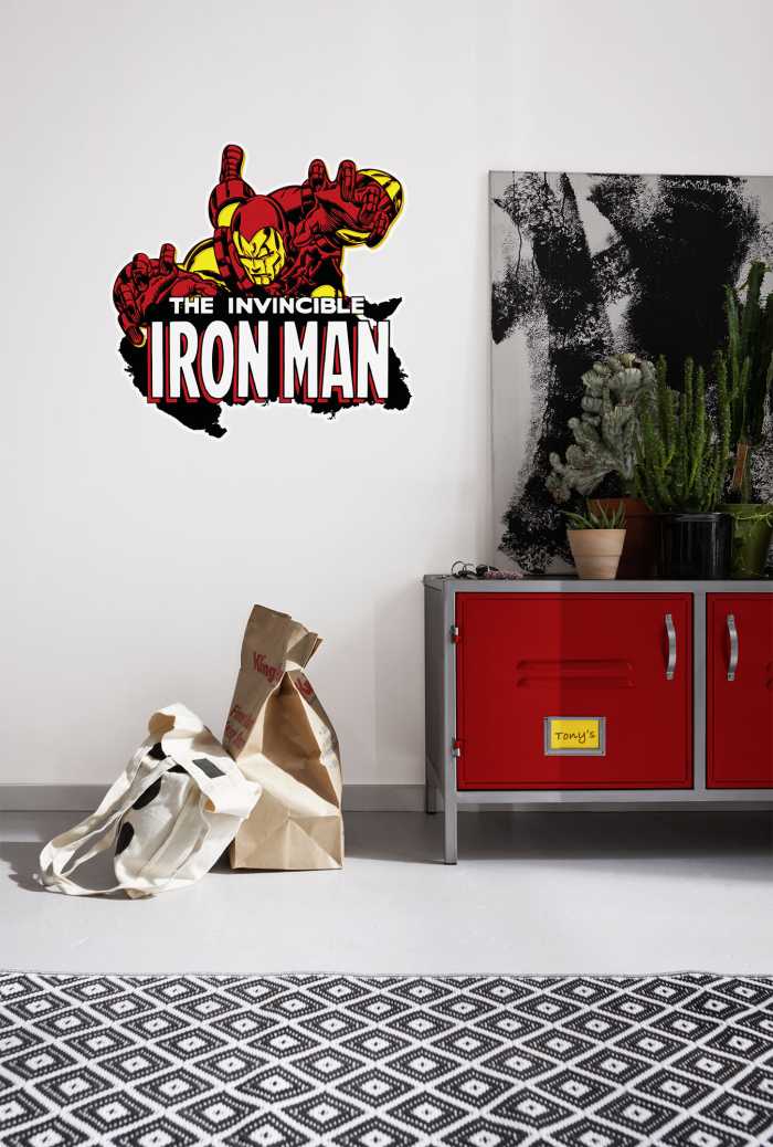 Sticker mural Iron Man Comic Classic