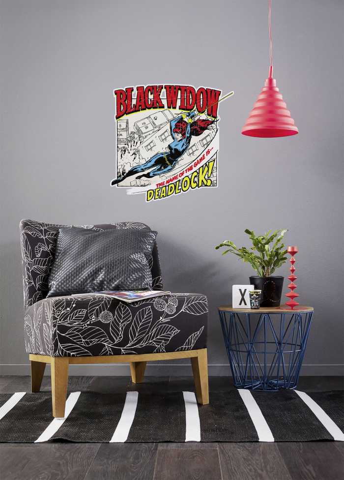 Sticker mural Black Widow Comic Classic