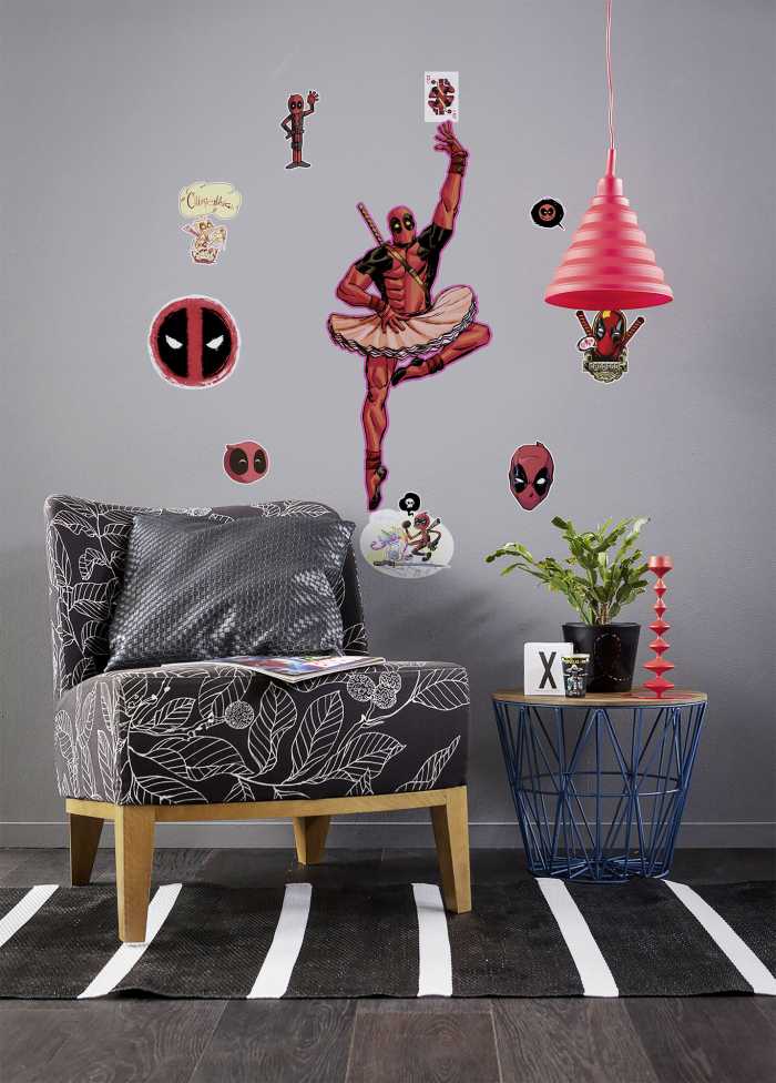 Sticker mural Deadpool Derppool