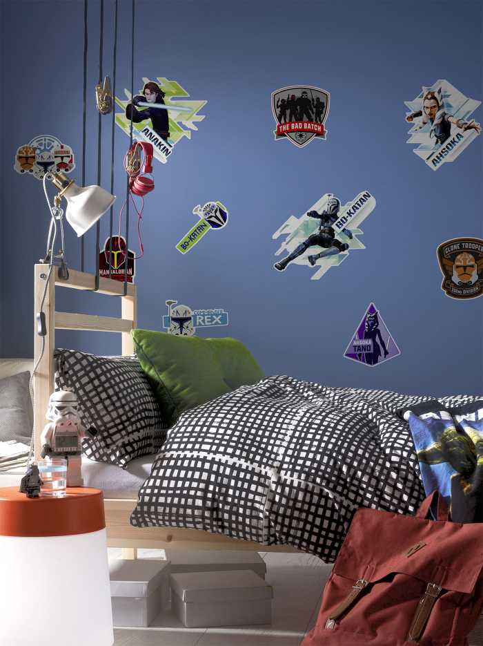 sticker mural Star Wars vaisseau spatial autocollant mural chambre de garçon chambre Star Wars Starfighters Star Sticker chambre enfant vie 