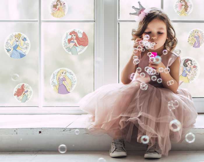 Sticker fenêtre Princess Kindness Bubbles