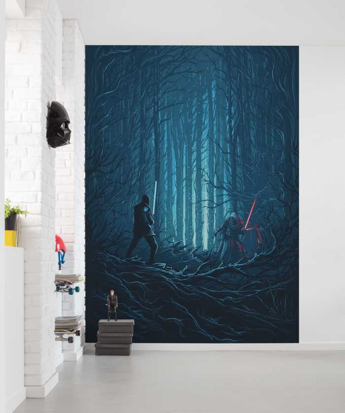 Poster XXL impression numérique Star Wars Wood Fight