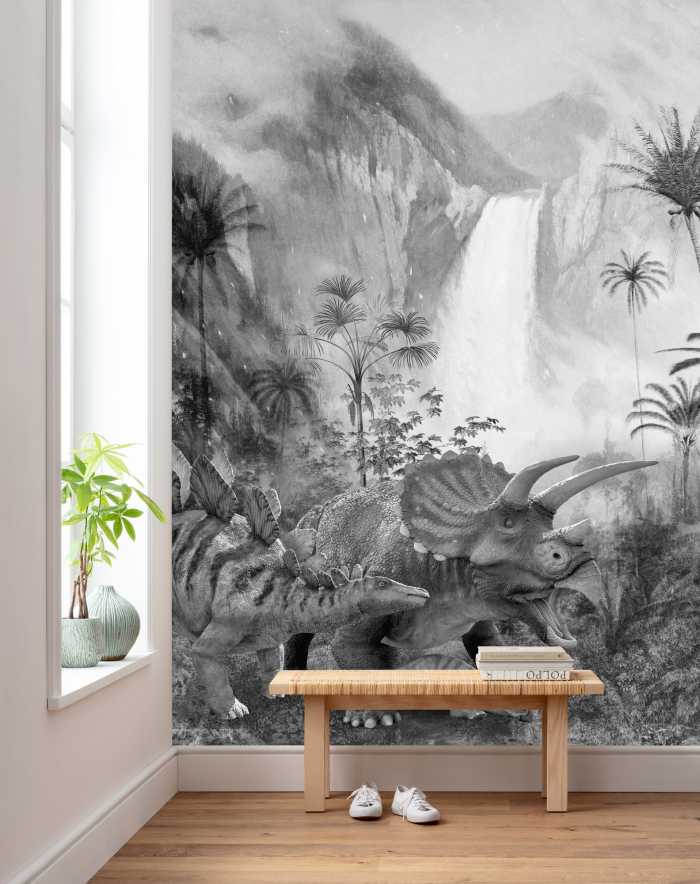 Photo murale intissé impression numérique Jurassic Waterfall