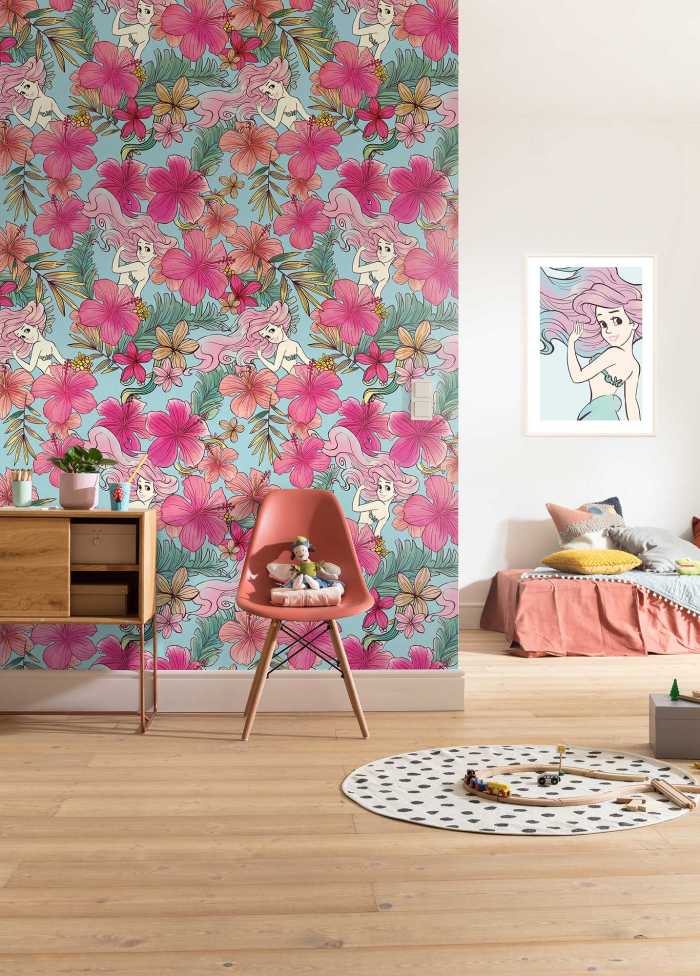 Poster XXL impression numérique Ariel - Pink Flower