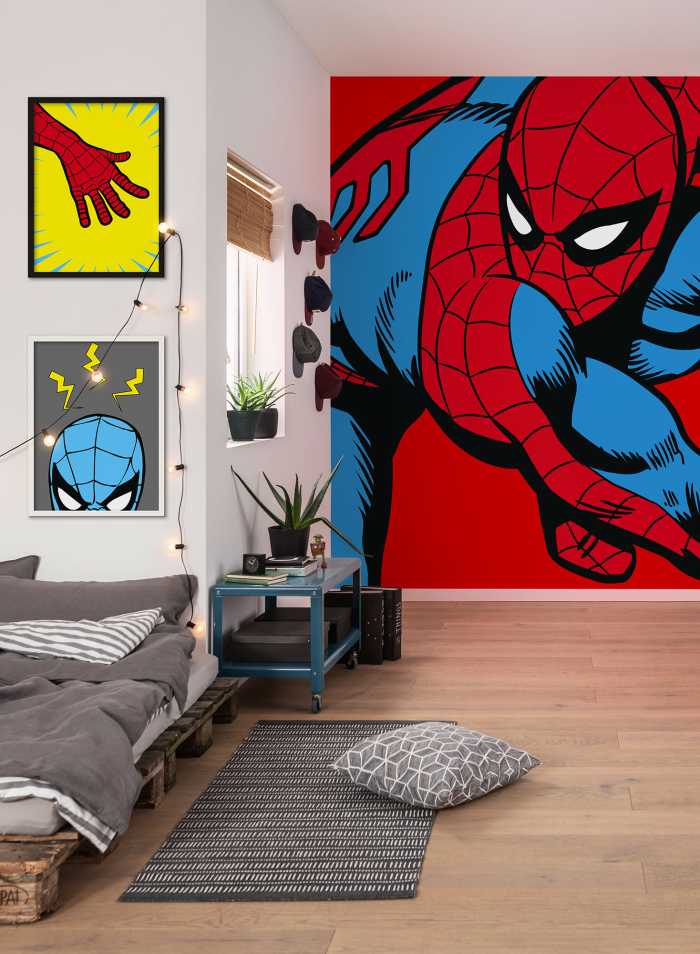 Photo murale intissé impression numérique Marvel PowerUp Spider-Man Watchout