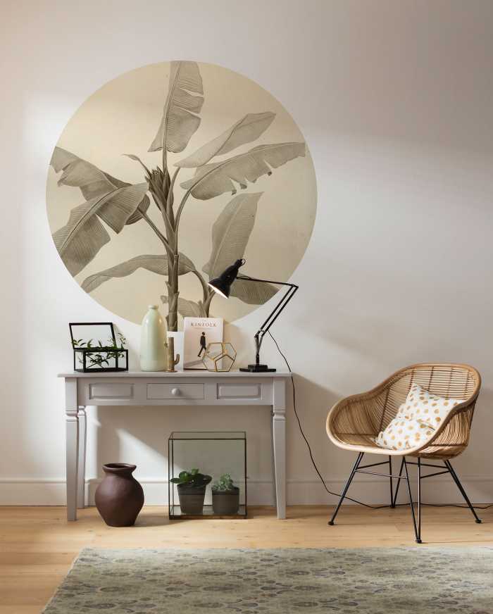 Photomural rond Banana Plant