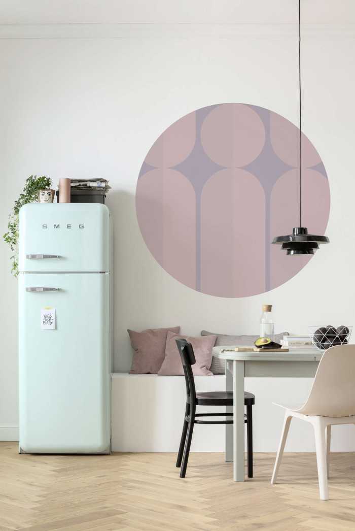 Photomural rond Bauhaus Fusion