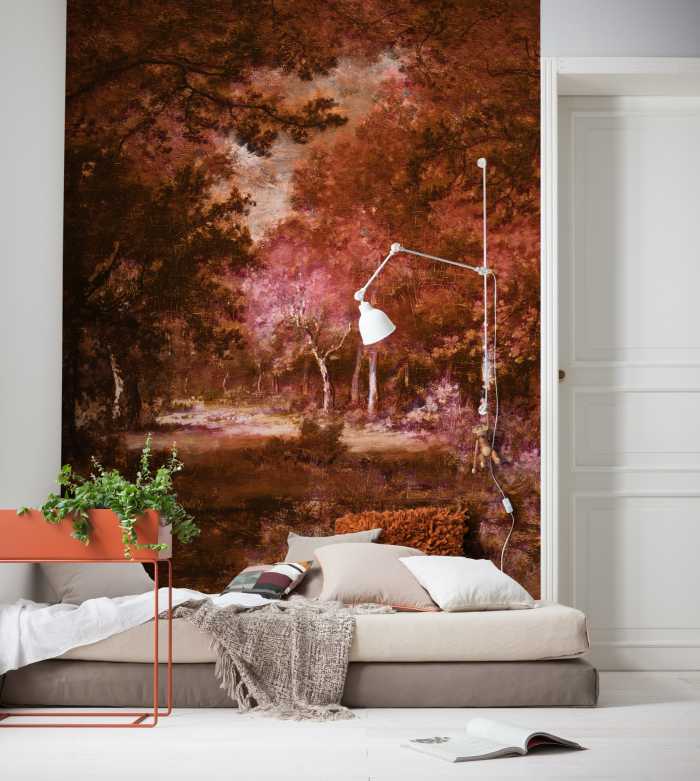 Photo murale intissé impression numérique Autumna rosso