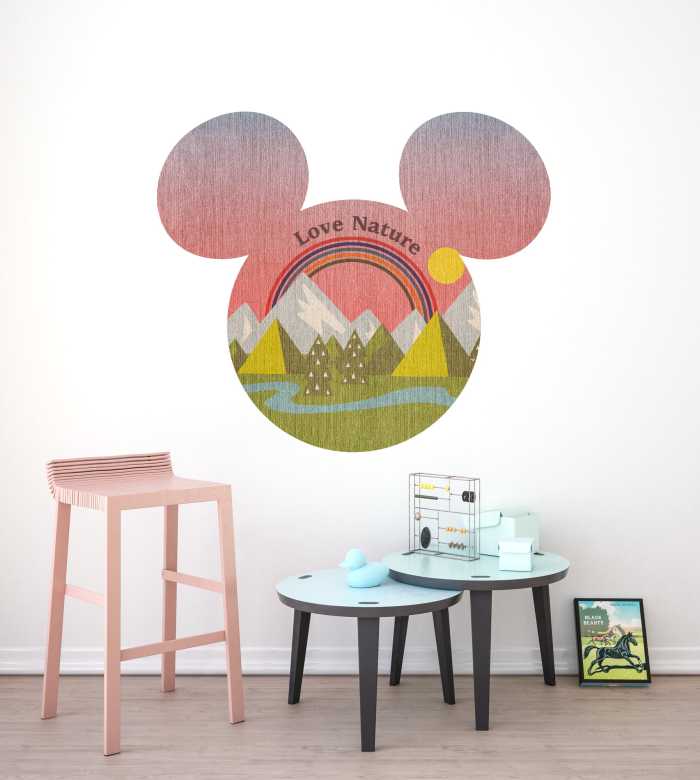 Sticker mural Mickey Head Summer Hike