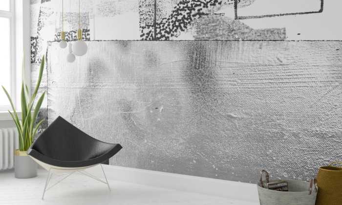 Photo murale intissé impression numérique Infinity Prancing white