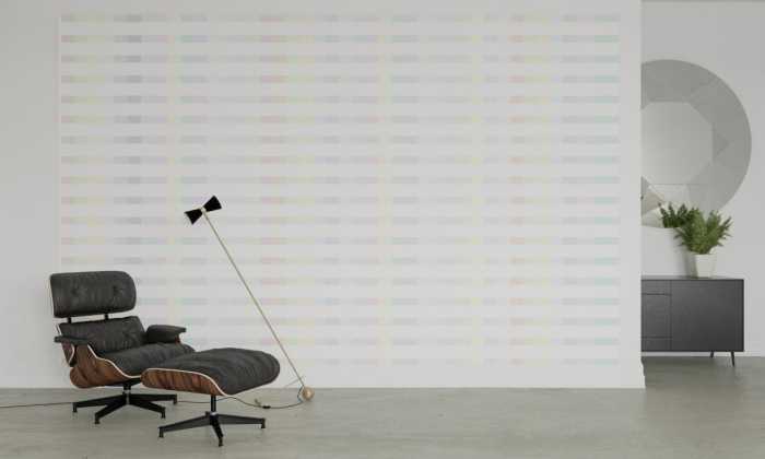 Photo murale intissé impression numérique Structure Line white-pastell