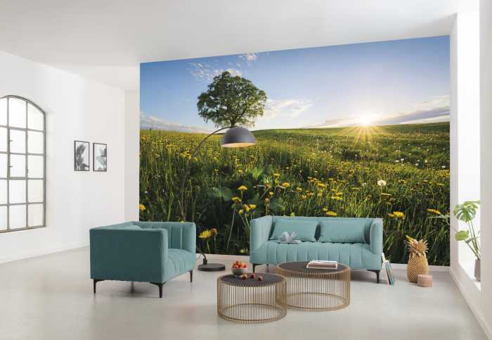 Photo murale intissé impression numérique Frühling auf dem Land