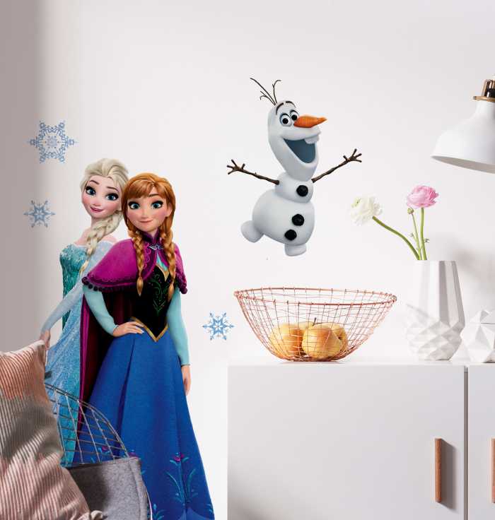 Sticker mural Frozen Sisters