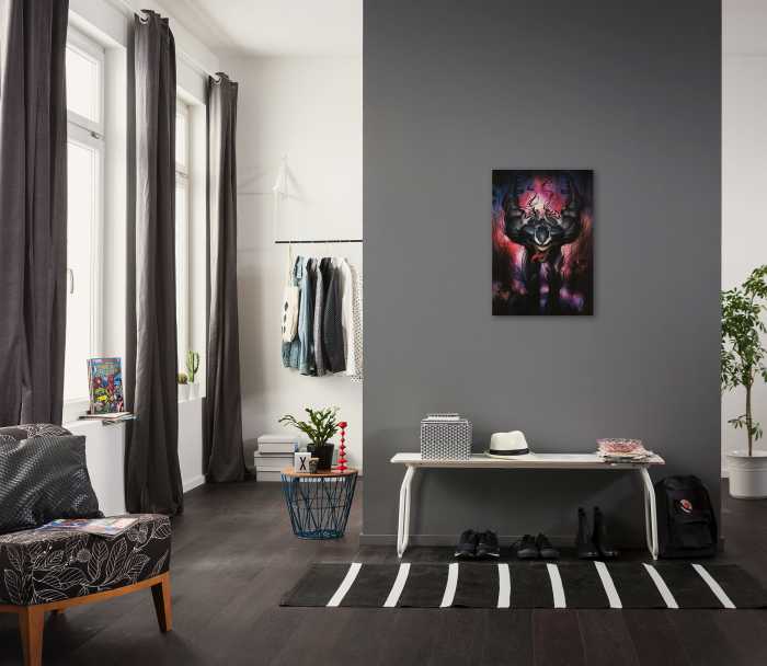 Vlies Bild auf Keilrahmen/ Echtholzrahmen Marvel Venom Attack