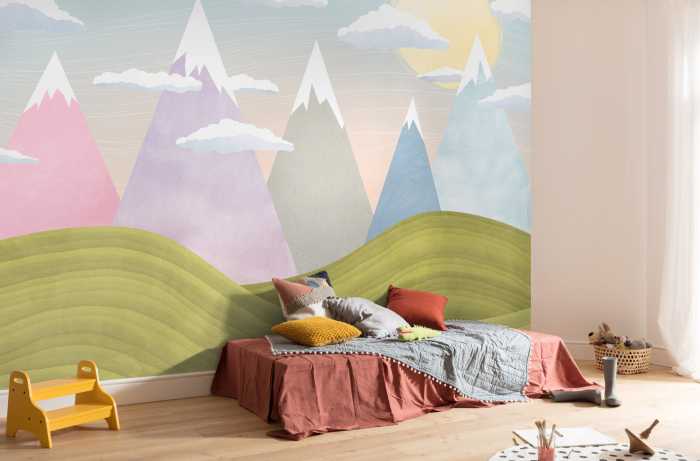 Photo murale intissé impression numérique Hilltops
