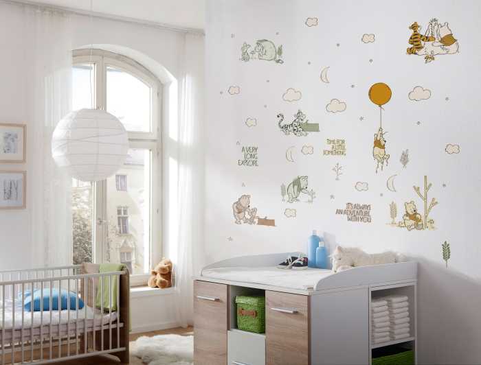 Sticker mural Winnie the Pooh Woodland