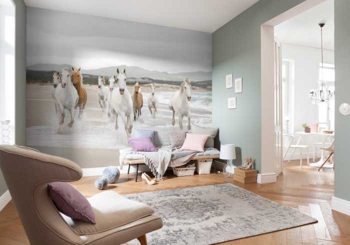 Photo murale White Horses