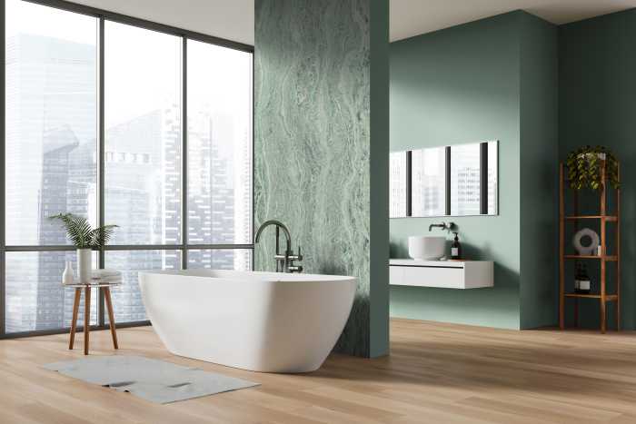 Photo murale intissé impression numérique Marble Mint