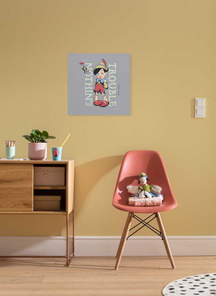 Vlies Bild auf Keilrahmen/ Echtholzrahmen Hey Pinocchio