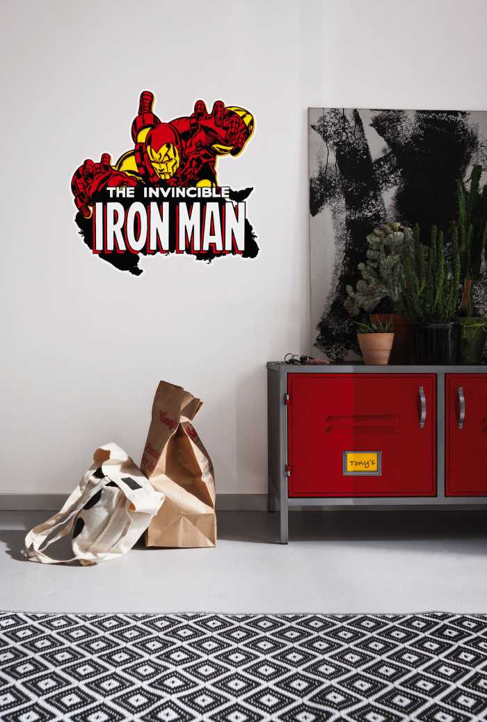 Sticker mural Iron Man Comic Classic