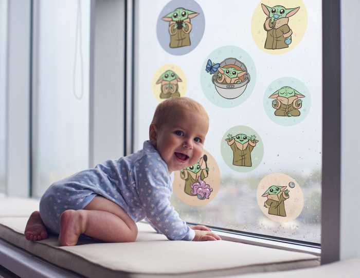 Sticker fenêtre Grogu - Padawan Bubbles