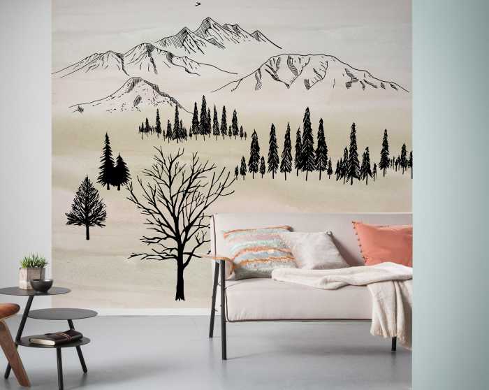 Photo murale intissé impression numérique Backcountry