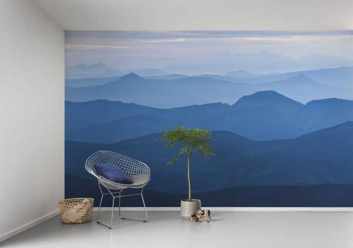 Photo murale intissé impression numérique Blue Mountain