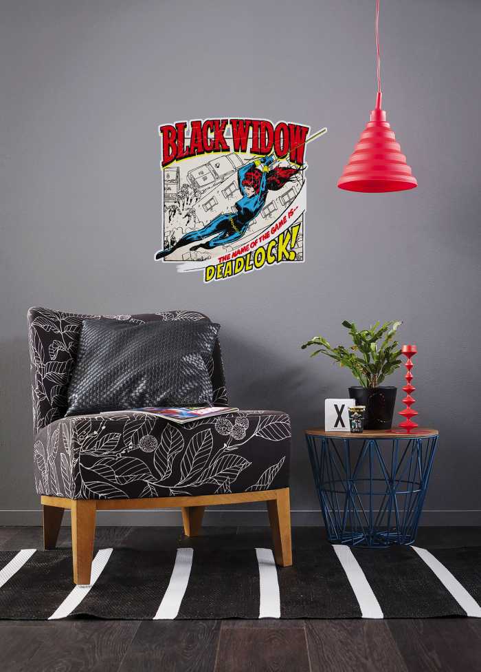 Sticker mural Black Widow Comic Classic