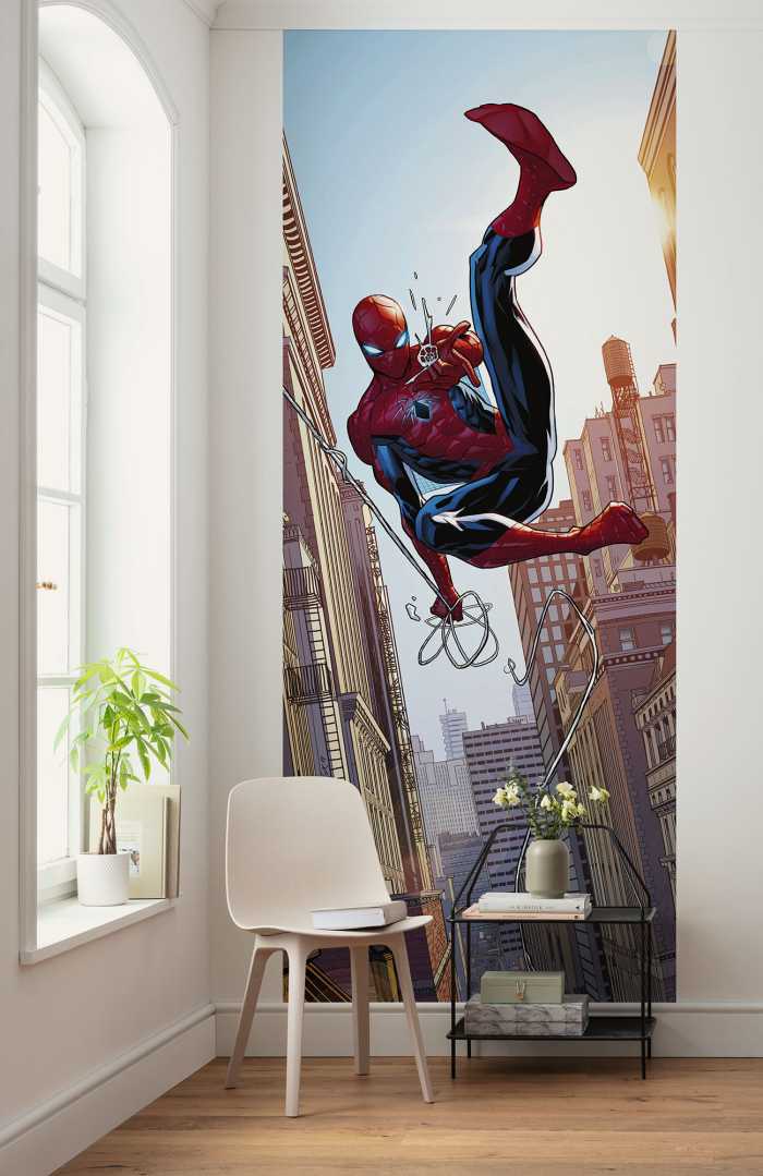 Photo murale intissé impression numérique Marvel Spider-Man Swinging