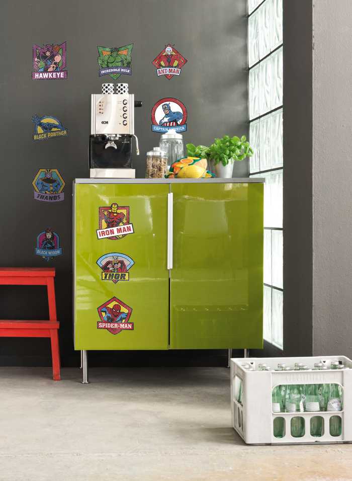 Sticker mural Avengers  Classic Badges