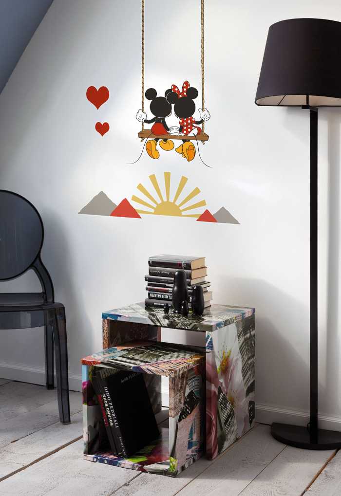 Sticker mural Mickey Swing