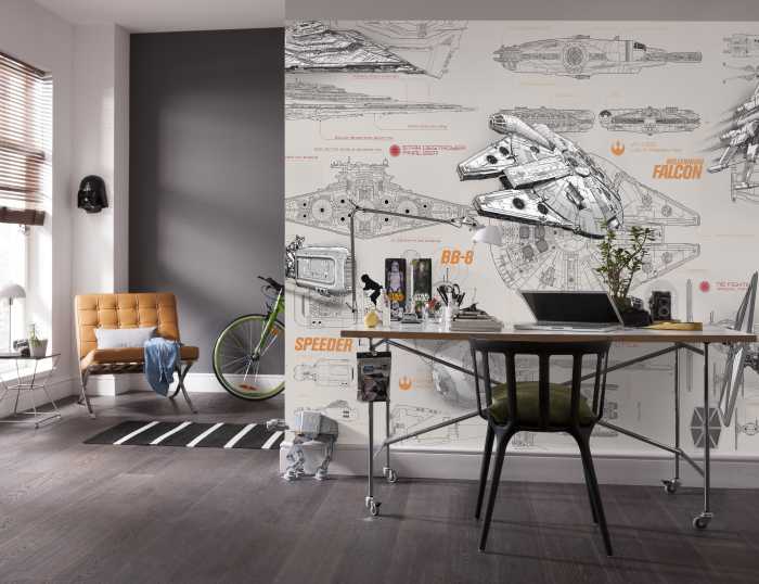 Photo murale Star Wars Blueprints