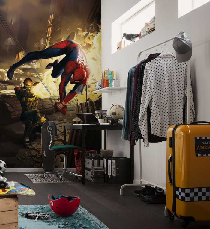 Photo murale intissé impression numérique Marvel Spider-Man Dodge