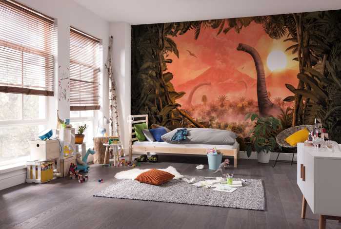 Photo murale intissé impression numérique Brachiosaurus Panorama