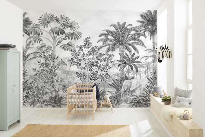 Photo murale intissé impression numérique Jungle Evolution