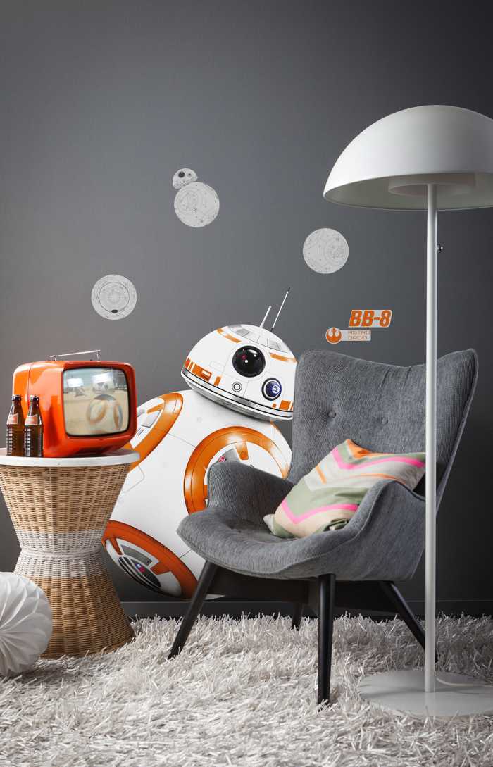 Sticker mural Star Wars BB-8