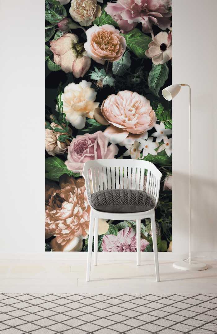 Panneau sur intissé  Victoria Black Panel