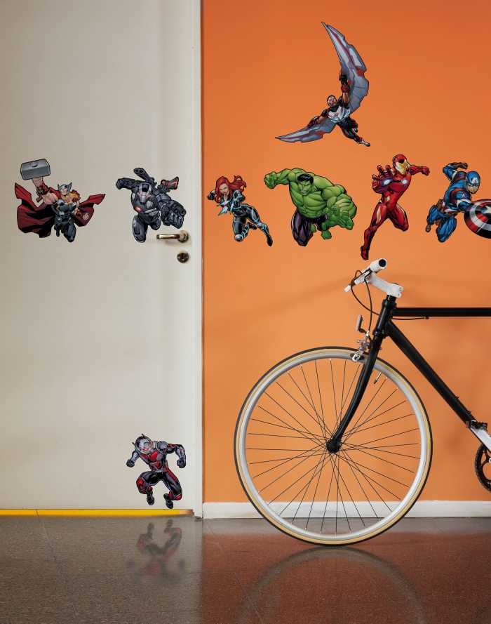 Sticker mural Avengers Action