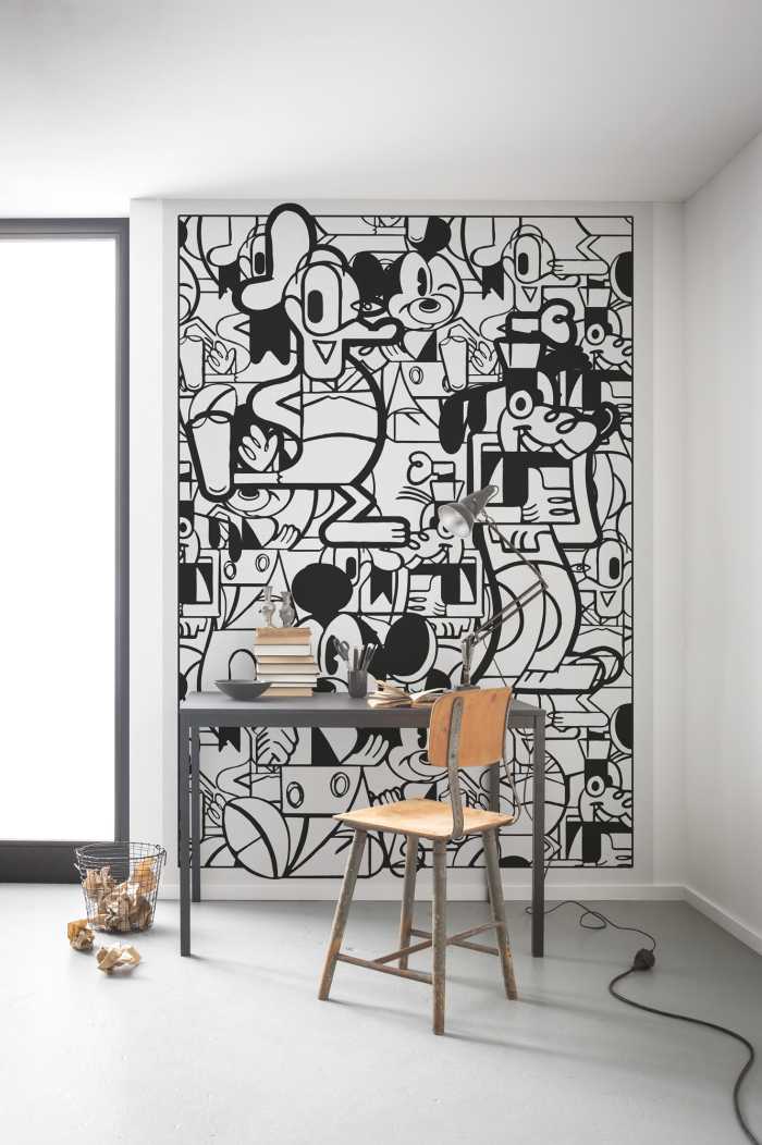 Photo murale intissé impression numérique Mickey Constructive