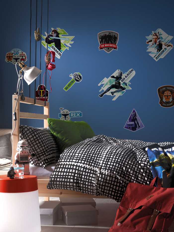 Sticker mural Clone Wars Badges