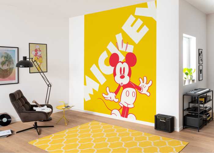 Photo murale intissé impression numérique Mickey Contrast
