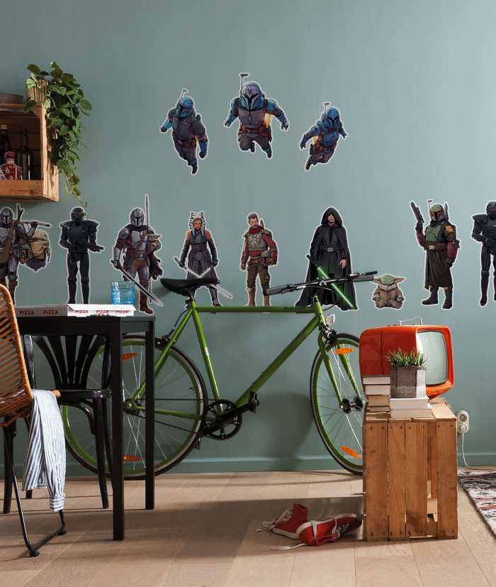 Sticker mural Mandalorian Iconic Figures
