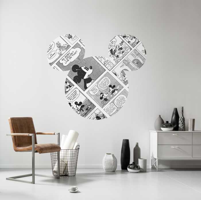 Sticker mural Mickey Head Comic Cartoon