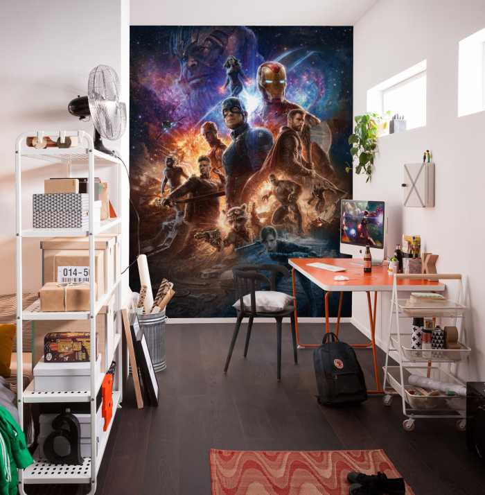 Photo murale intissé impression numérique Avengers Battle of Worlds