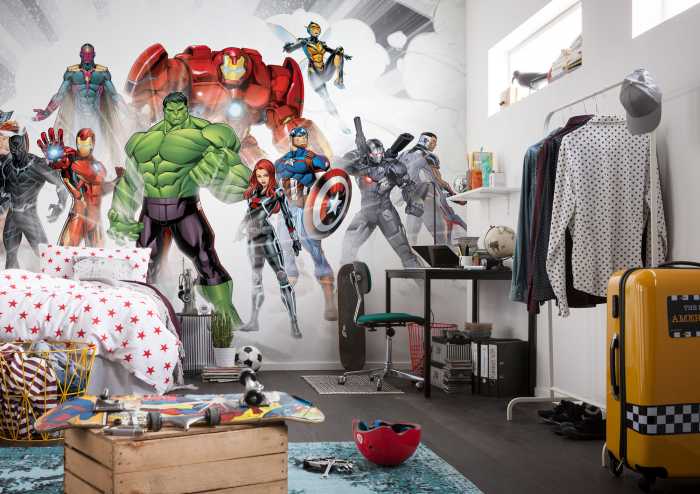 Photo murale intissé impression numérique Avengers Unite