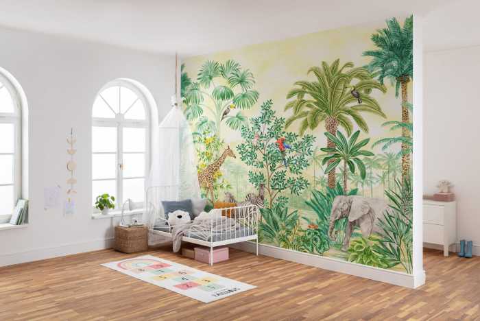 Photo murale intissé impression numérique Jungle Adventure