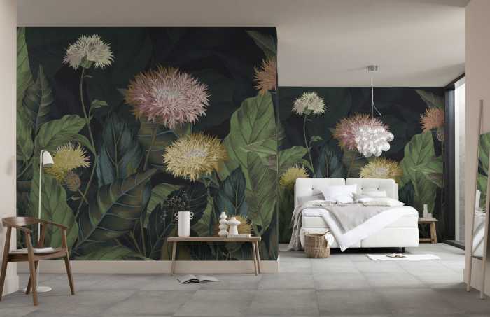 Photo murale intissé impression numérique Flowerly