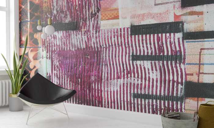 Photo murale intissé impression numérique Fringe Upswept