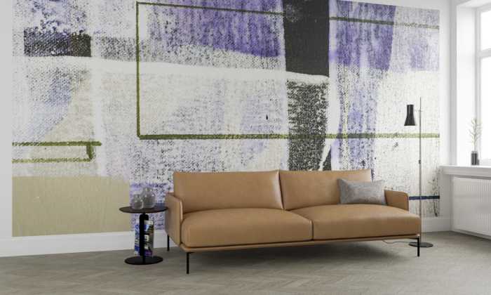 Photo murale intissé impression numérique Frames Facing beige