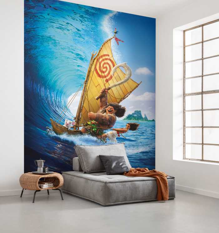 Photo murale intissé impression numérique Moana Ride the Wave